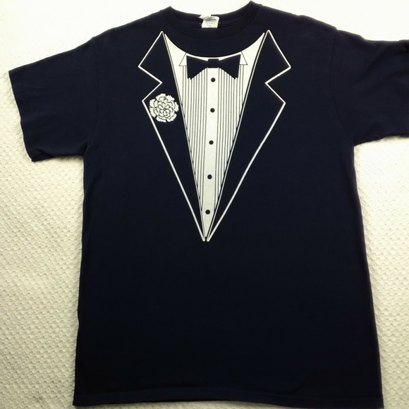 Vintage Other - TUXEDO VINTAGE MENS GRAPHIC TEE  DARK BLUE
